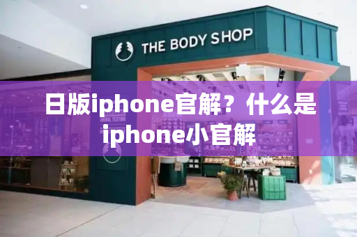 日版iphone官解？什么是iphone小官解