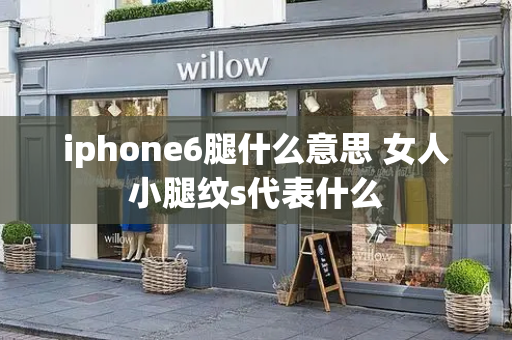 iphone6腿什么意思 女人小腿纹s代表什么