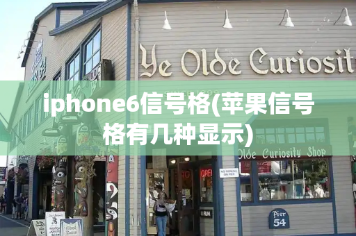 iphone6信号格(苹果信号格有几种显示)-第1张图片-星选测评