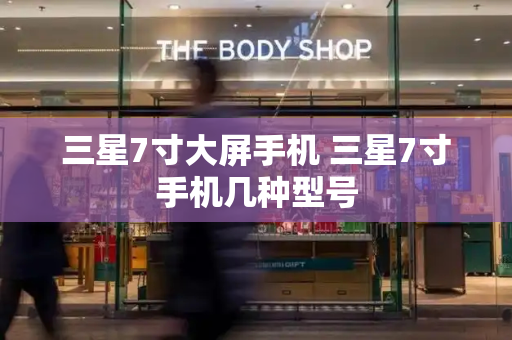 三星7寸大屏手机 三星7寸手机几种型号-第1张图片-星选测评